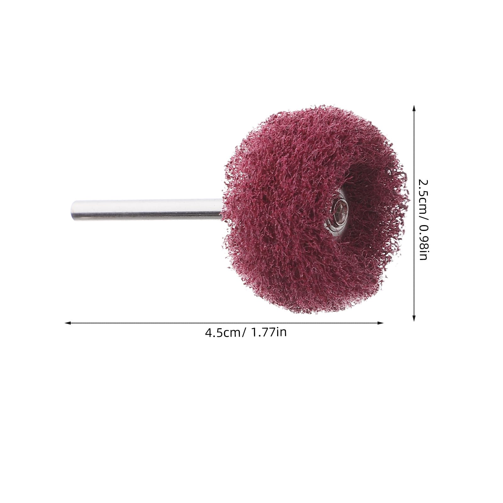 DOITOOL 100 Piezas Cepillo de Nylon Abrasivo: Rueda para Amoladora con Eje de 3 mm - Accesorio Rotatorio para Taladro y Pulidora - Cepillo para Eliminar Óxido, Lijar y Pulir