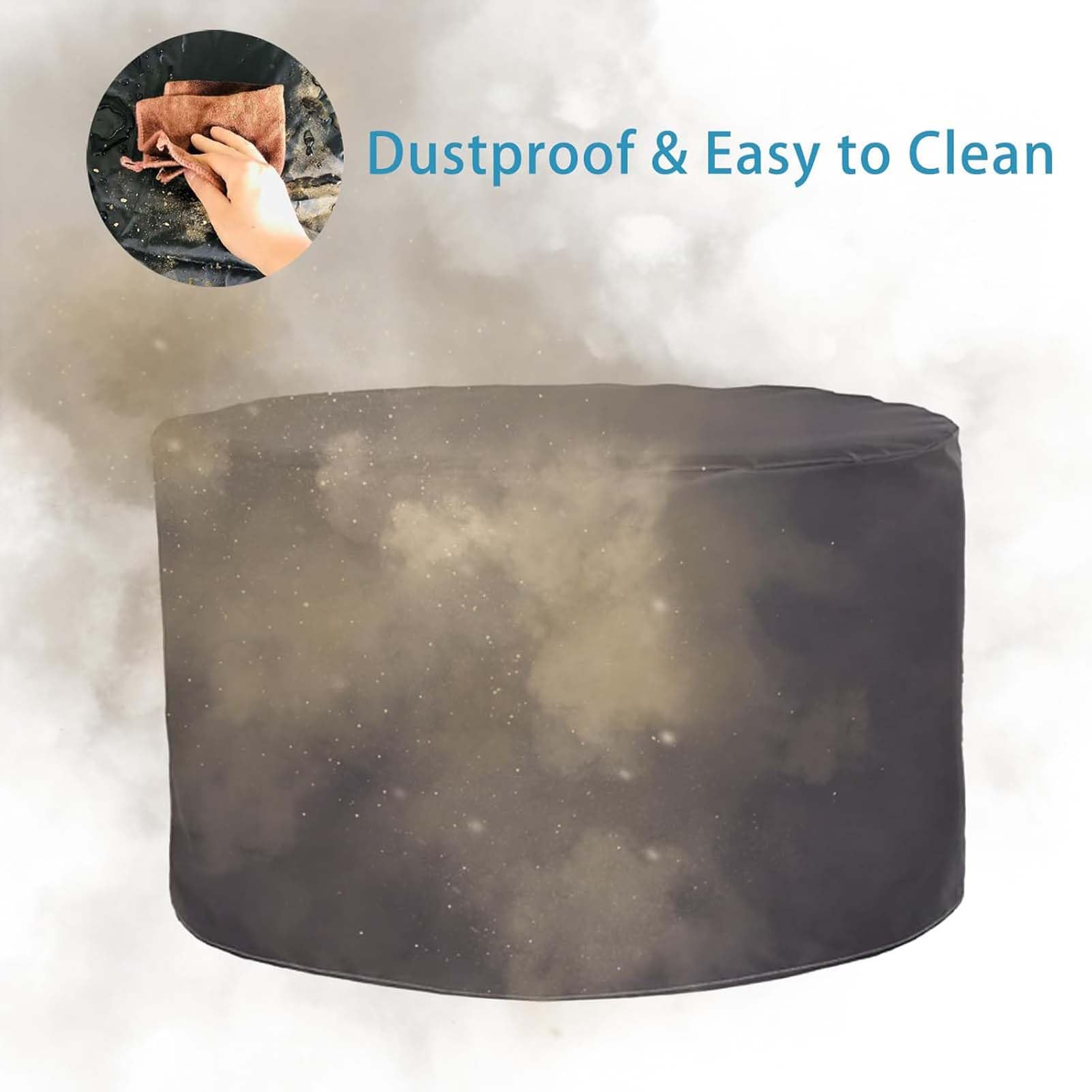 DuRound Heavy DuRound, copertura impermeabile per tutte le stagioni, con orlo elastico, per mobili da giardino e bistrot