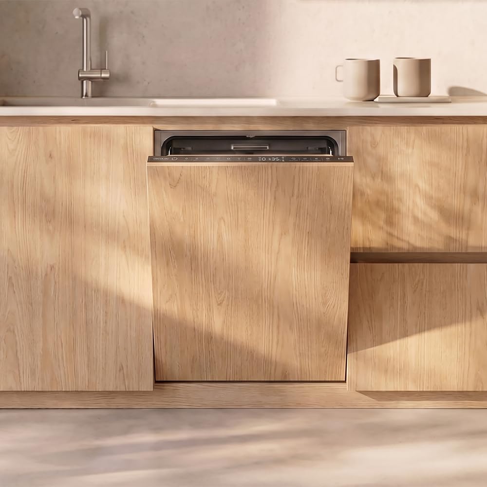 Cecotec Lavastoviglie da Incasso 45 cm Bolero Aguazero 4270 Full-BI. 11 Coperti, 6 Programmi, Classe D, Inverter Plus Duo, Pannello Touch, FloorView Light, Super Dry, Half Load, Save+, AutoClean