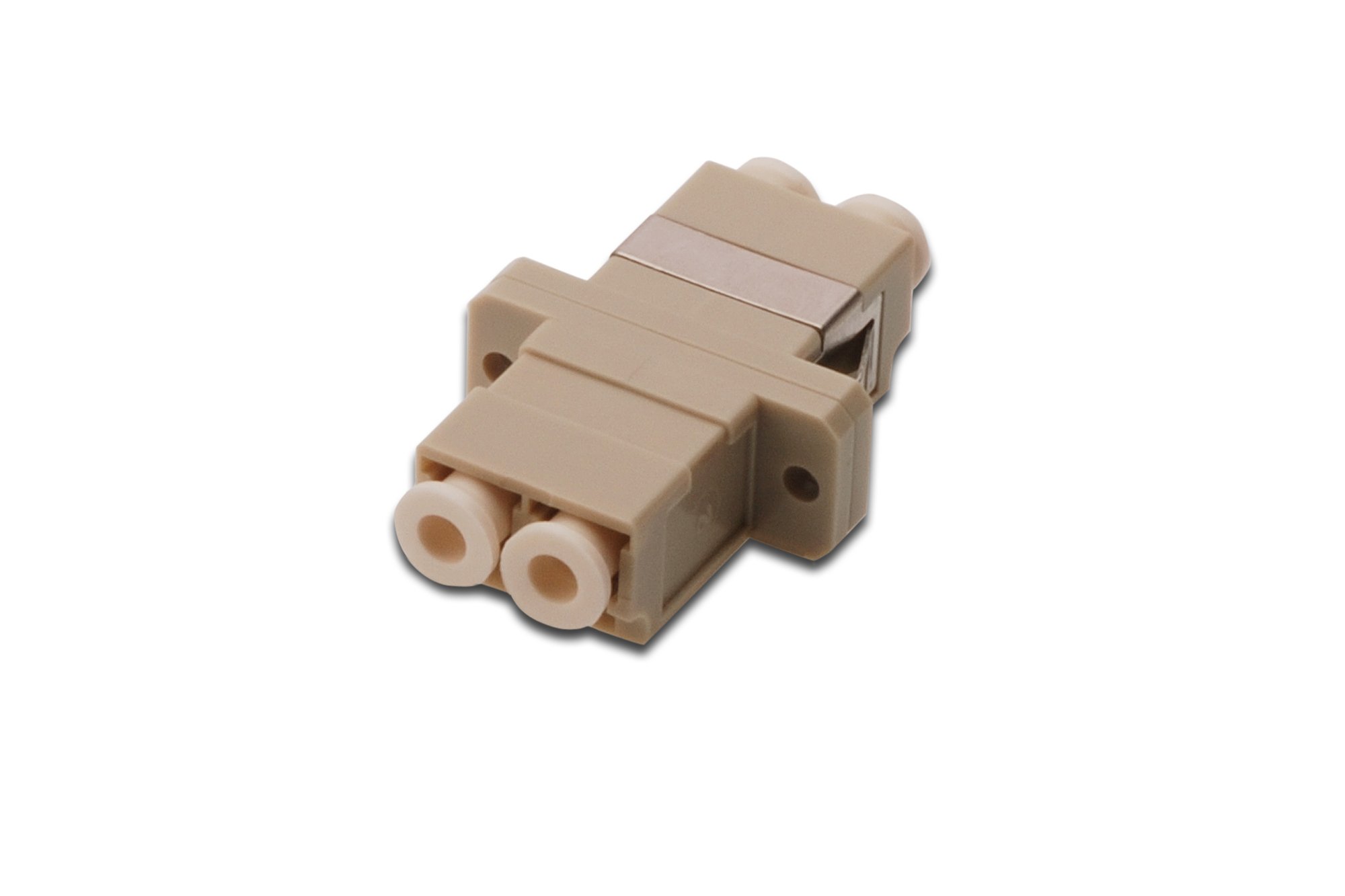 DIGITUS LWL Coupling - LC/LC - OM4 - Multimode - Fibre Optic - Network Technology - Colour: Purple