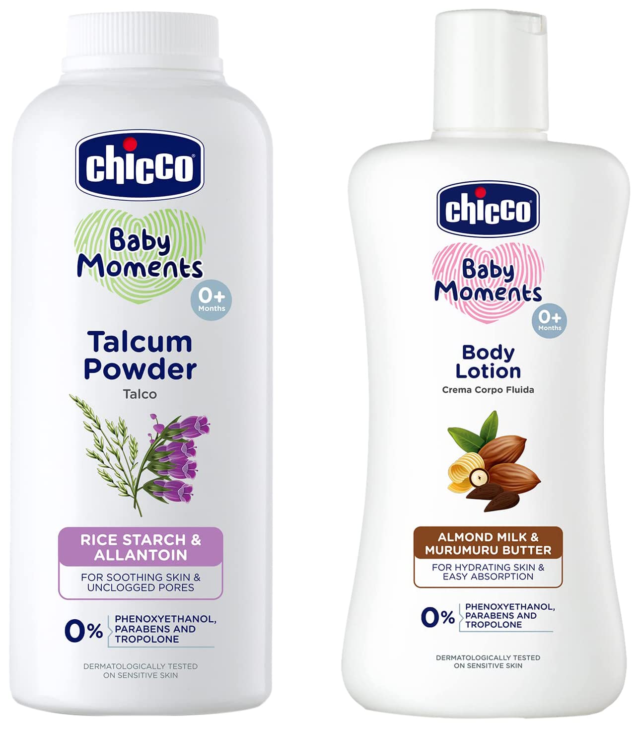 Chicco Talcum Powder 300G With Body Lotion 200Ml-picture-11