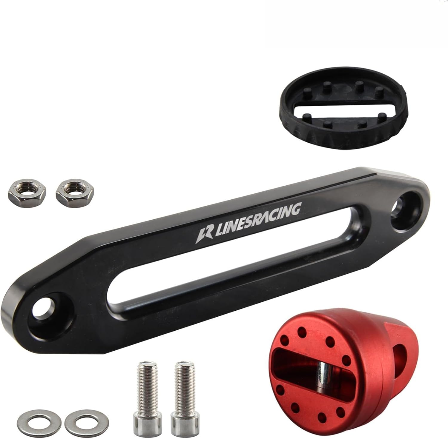 Hawse Fairlead Synthetic Winch Rope Winch Lines Winch Hook for ATV UTV 10" 254mm 8000-15000 lbs Winches