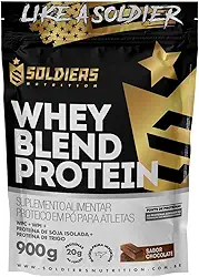 Whey Blend Protein Concentrado e Isolado - 900g - Soldiers Nutrition (900g, Chocolate)