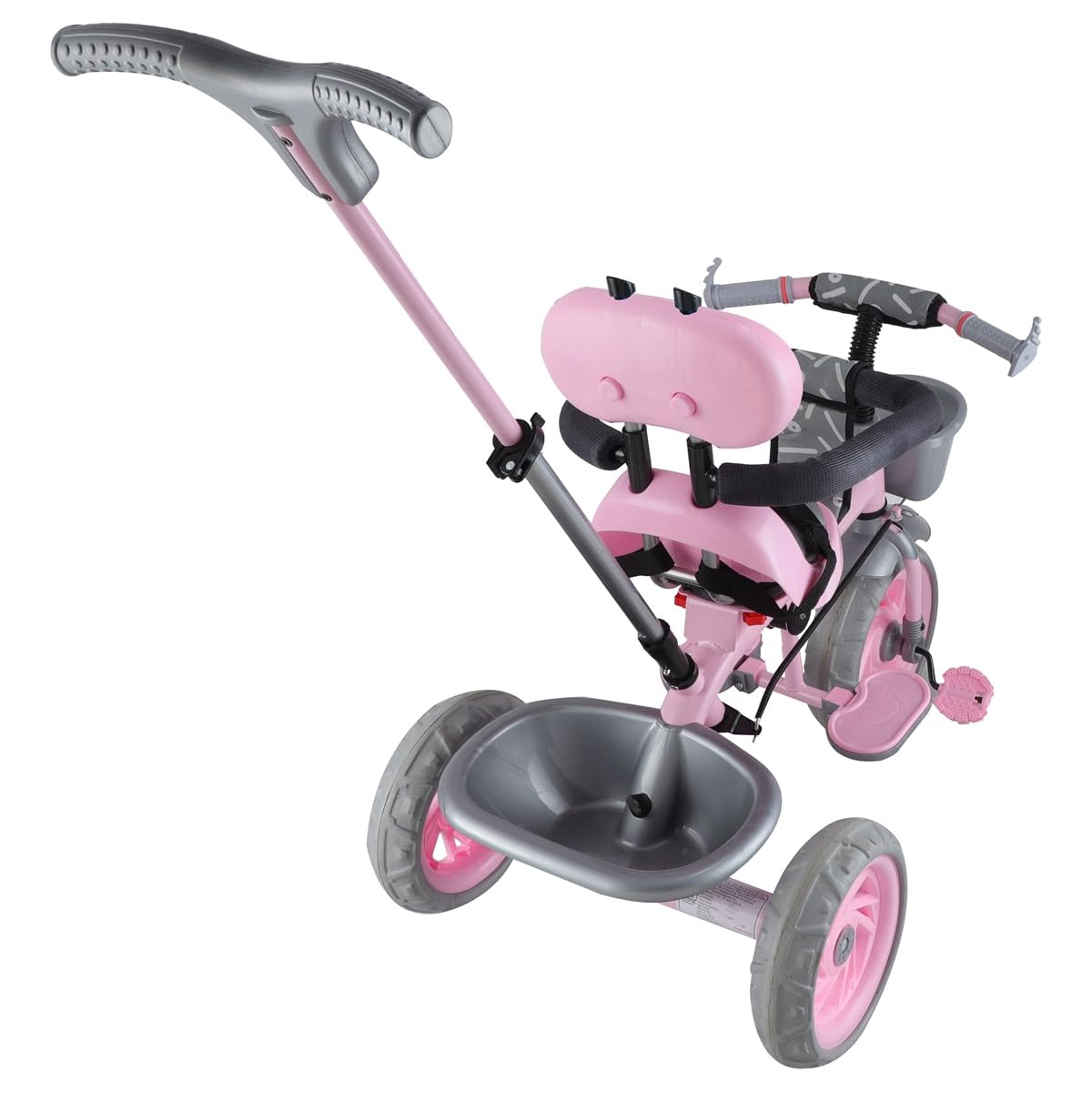 Toyzoy Cotton Candy Grand Kids|Baby Trike|Tricycle with Cushioned Seat & Storage Basket for Kids|Boys|Girls Age Group 2+ Years (Pink) 3