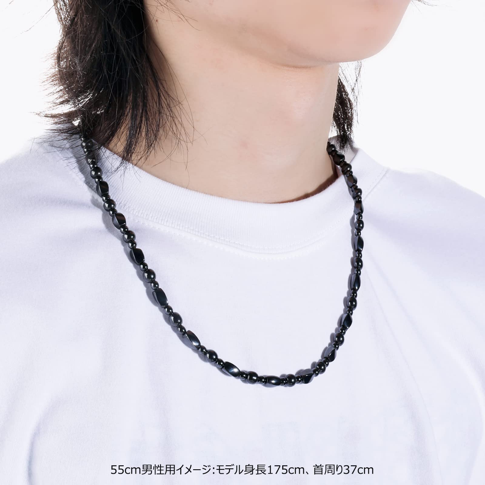 Amazon | ASGEM 磁気ネックレス テラヘルツ鉱石 強力 おしゃれ
