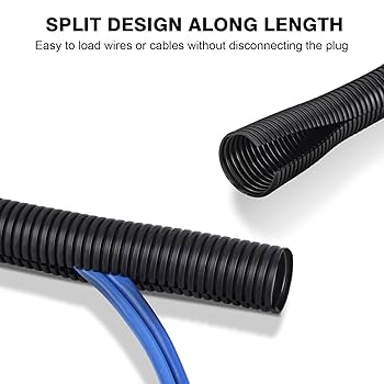 Amazon.com: CrocSee 25ft - 1 inch Flame Retardant Split Wire