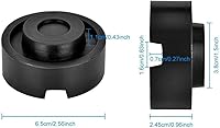 Vista 4 de Jack Pads Universal Trolley Floor Rubber Jack Disk Pad Adapter Rubber for Pinch Weld Side(2-Pack)