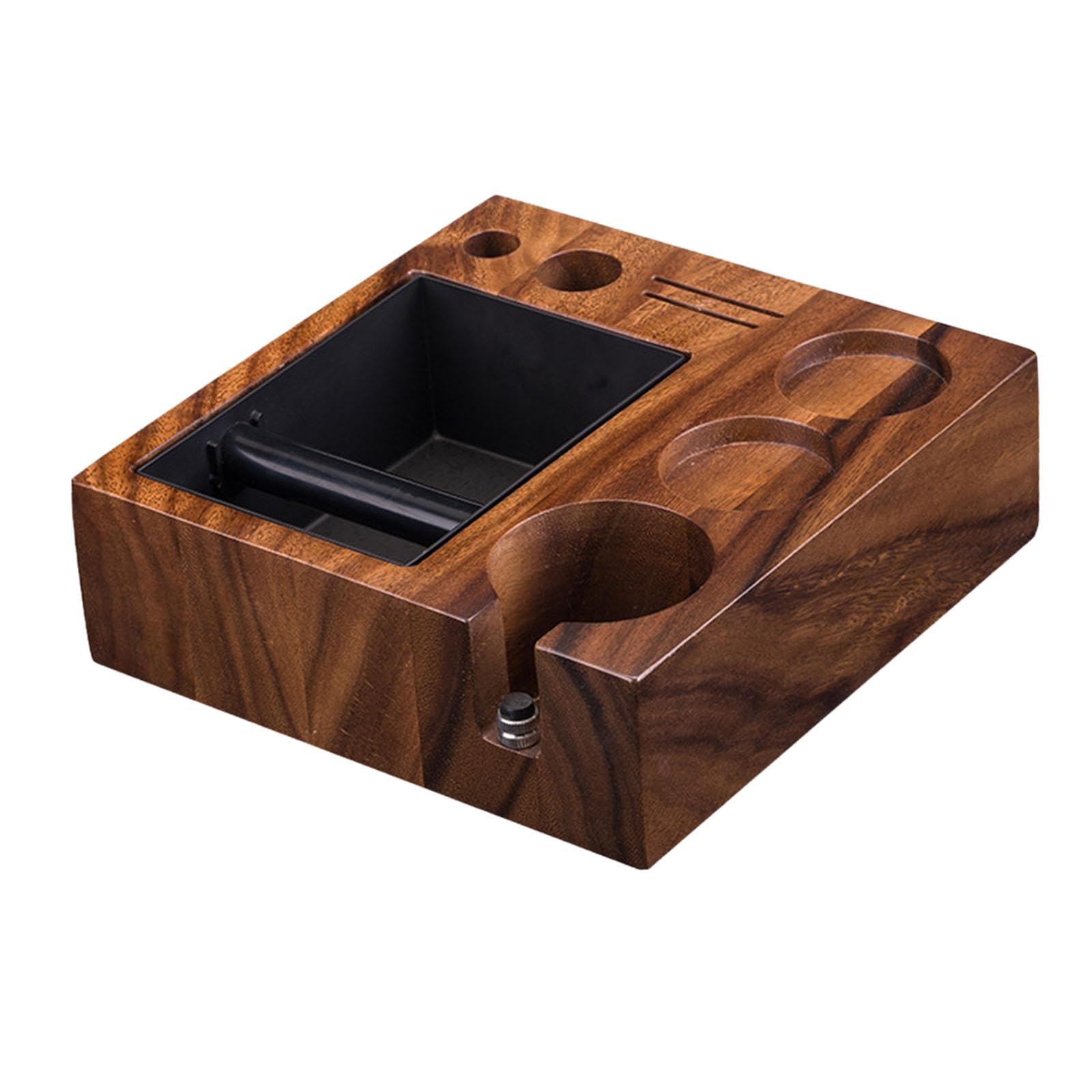 rockible Espresso Knock Box Tamper Station Organizador Distribuidor Soporte Portafiltro, 58mm
