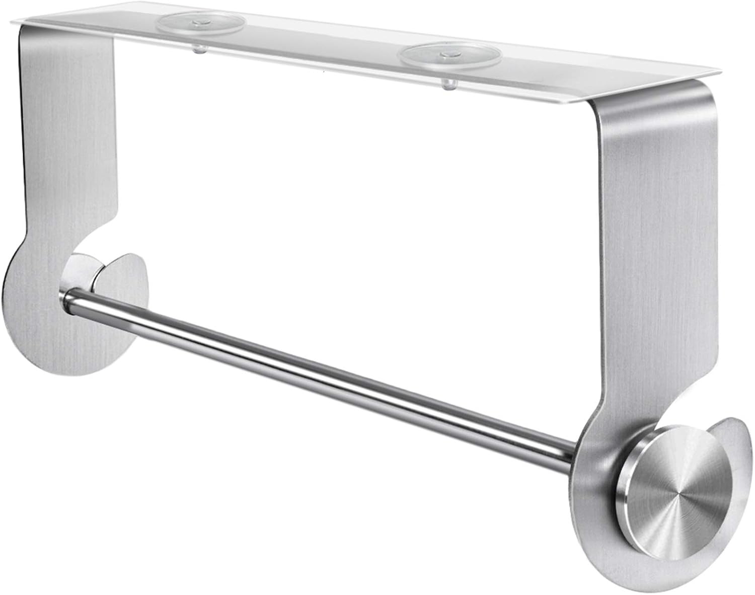 Nieifi Paper Towel Holder under Cabinet Stainless Steel Rustproof for Kitchen Adhesive No Drilling Silver