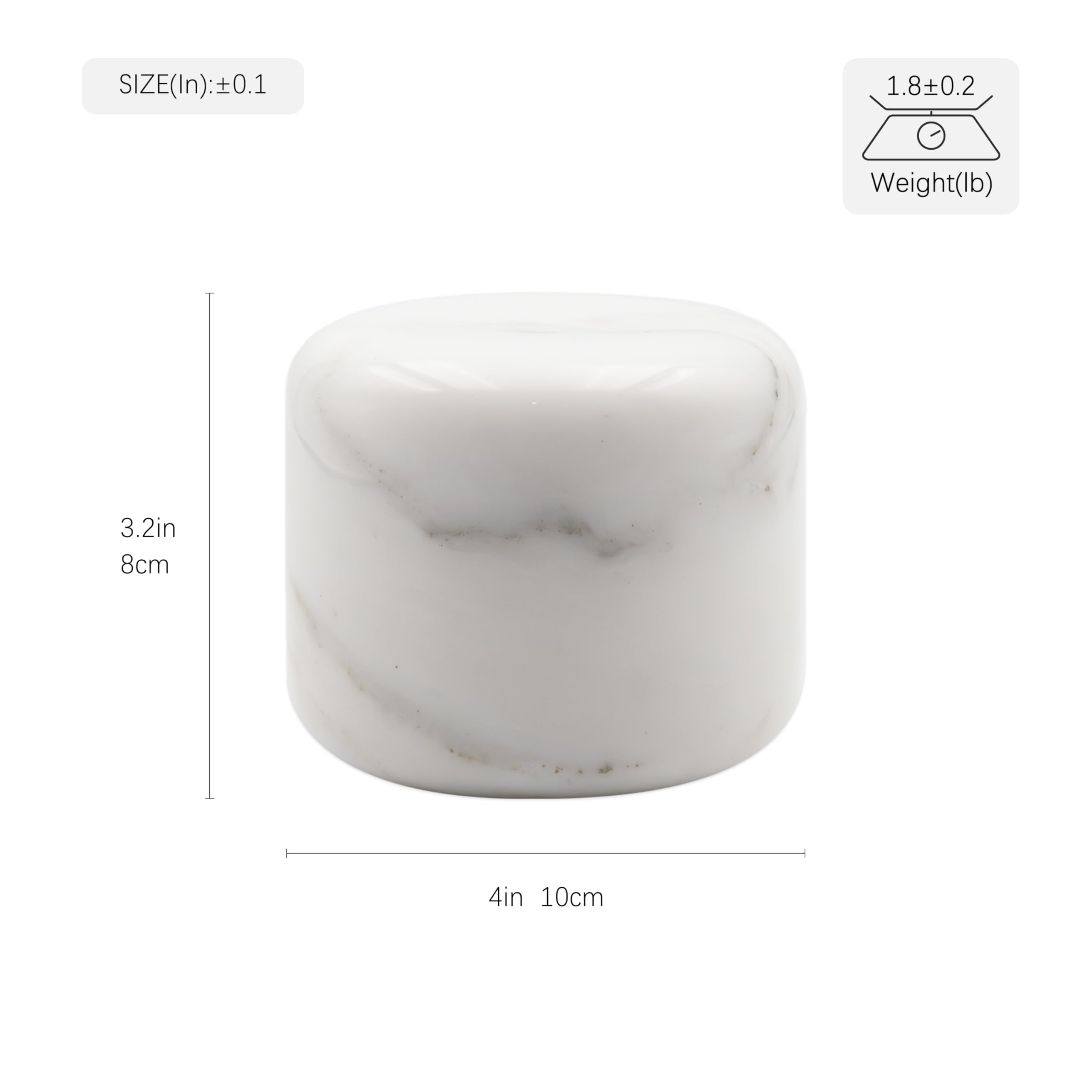 Marmor Lámpara de Noche Mármol Regulable, Luz de Mesa LED 3 Modos, Lámpara de Piedra Recargable, Iluminación Ambiental
