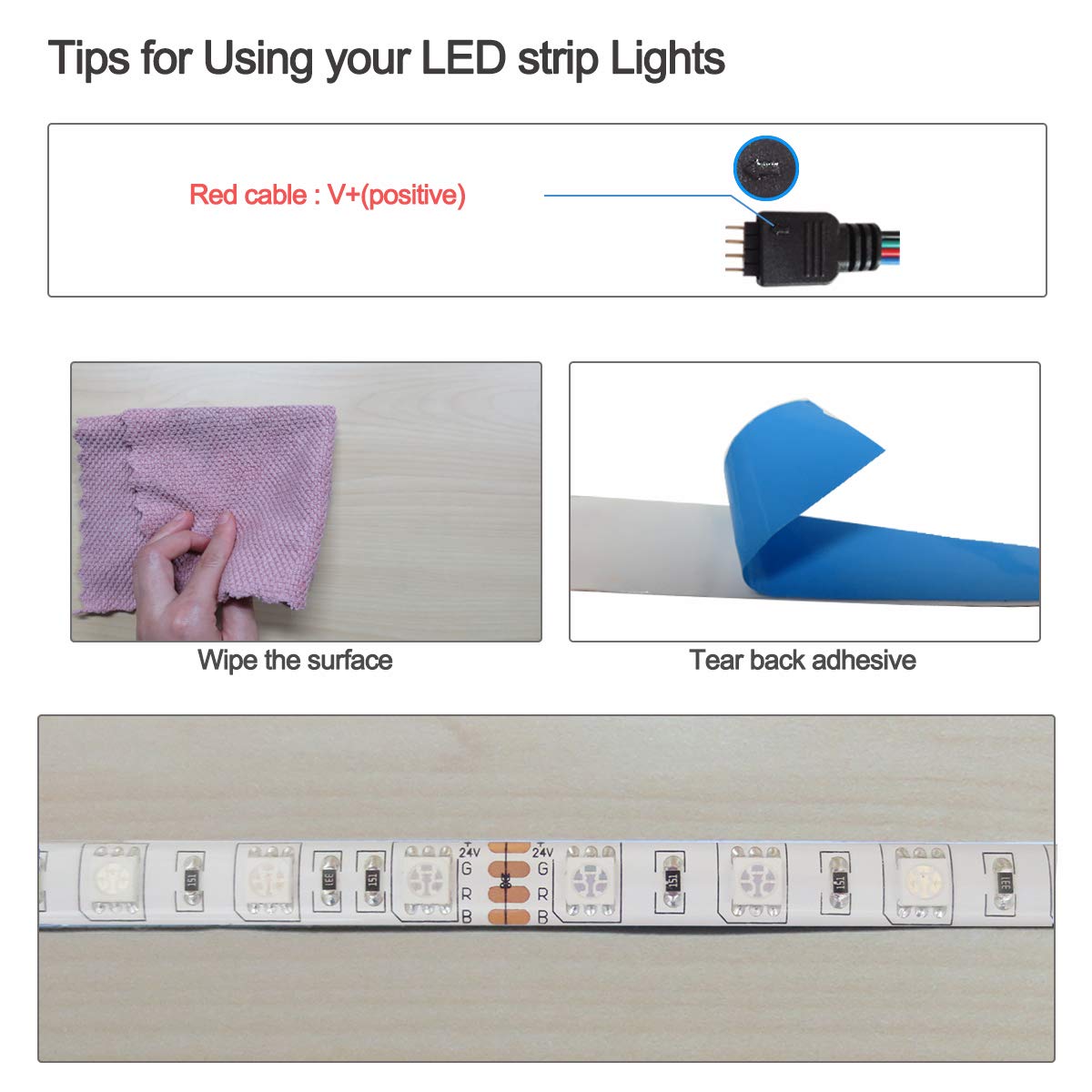 Tesfish 24V RGB LED Strip Lights - Image 4