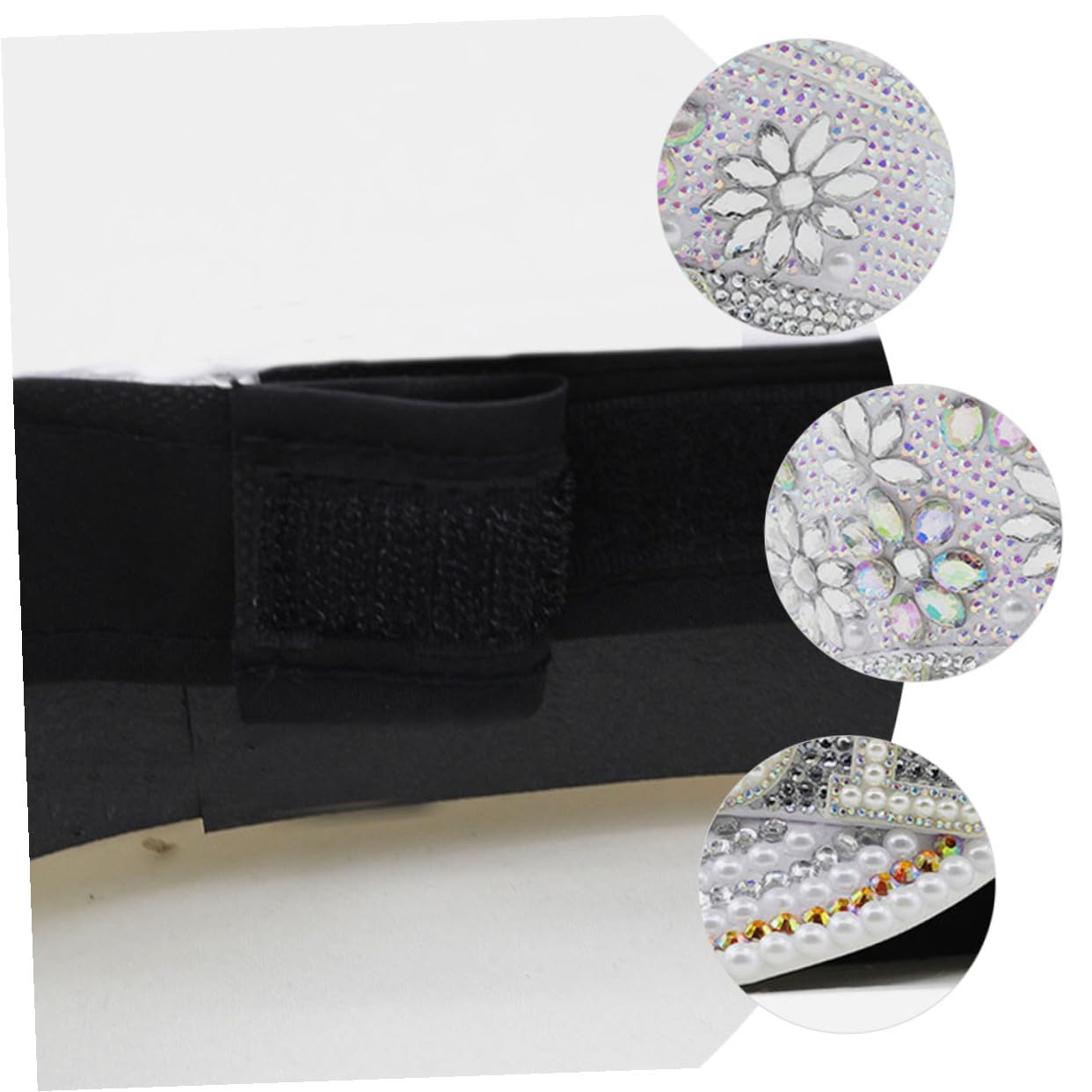 Sombrero para Novia Gemas de Imitación, Gorro Ajustable de Fiesta para Despedida de Soltera y Accesorios para Boda, Adecuado para Playa y Eventos Obsequios