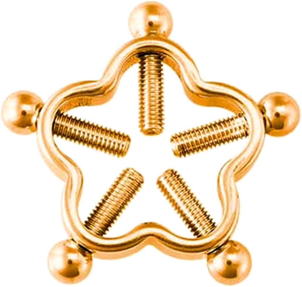 Amazon | [グリーンピアッシング] ボディピアス 花型ニップル