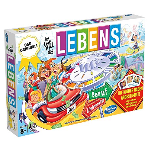 Hasbro - Das Spiel des Lebens Klassiker unter den Familienspielen ab 8 Jahren
