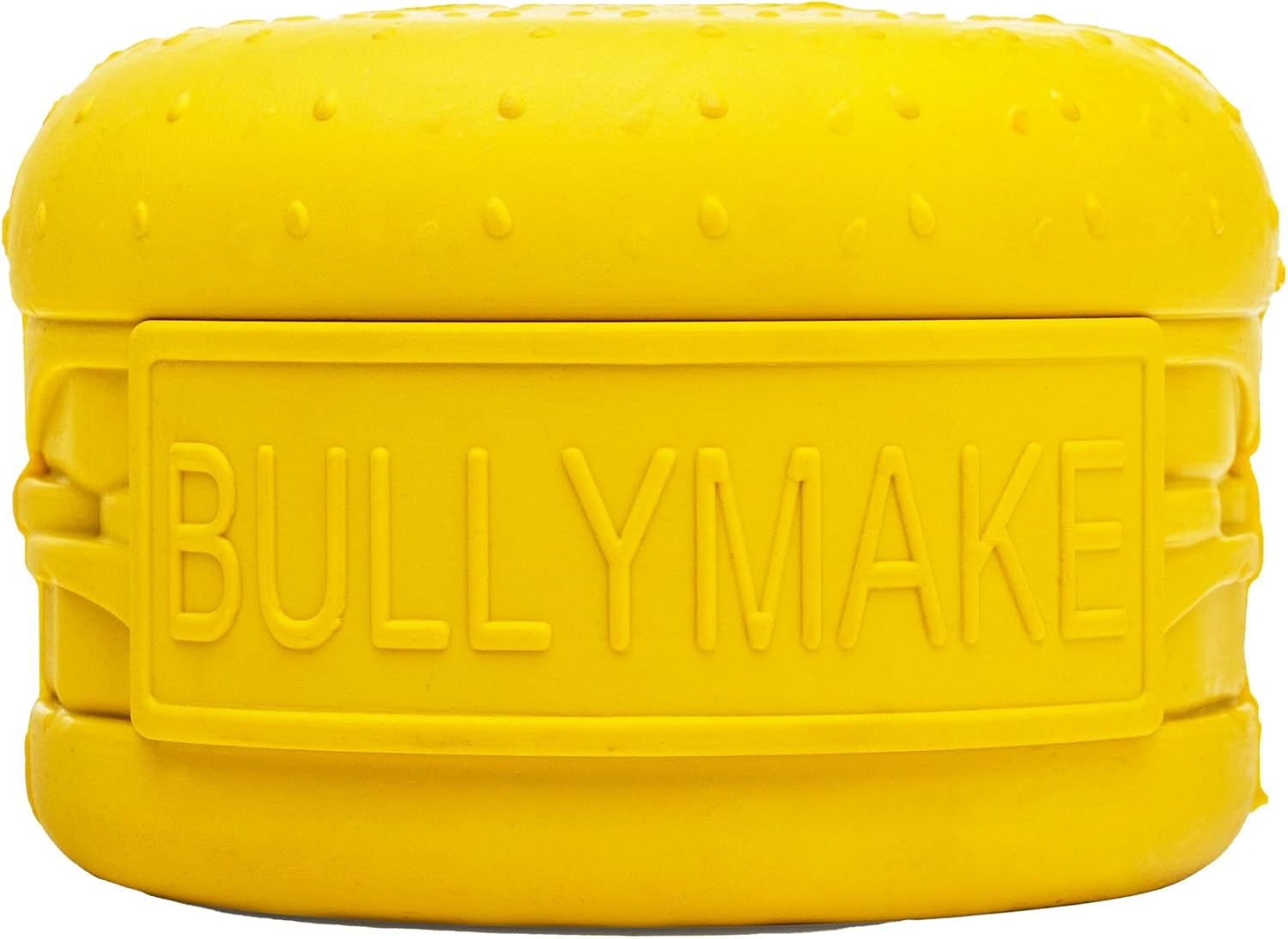 BULLYMAKE Toss N Treat Beach Ball Dog Toy, Treat Dispensing, Rubber Dog Toy | Dog Toy, Treat Dispensing Toy, Aggressive Chewers, Durable Rubber, Beach Ball Dog Toy, Tough Toys for Dogs, Made in USA