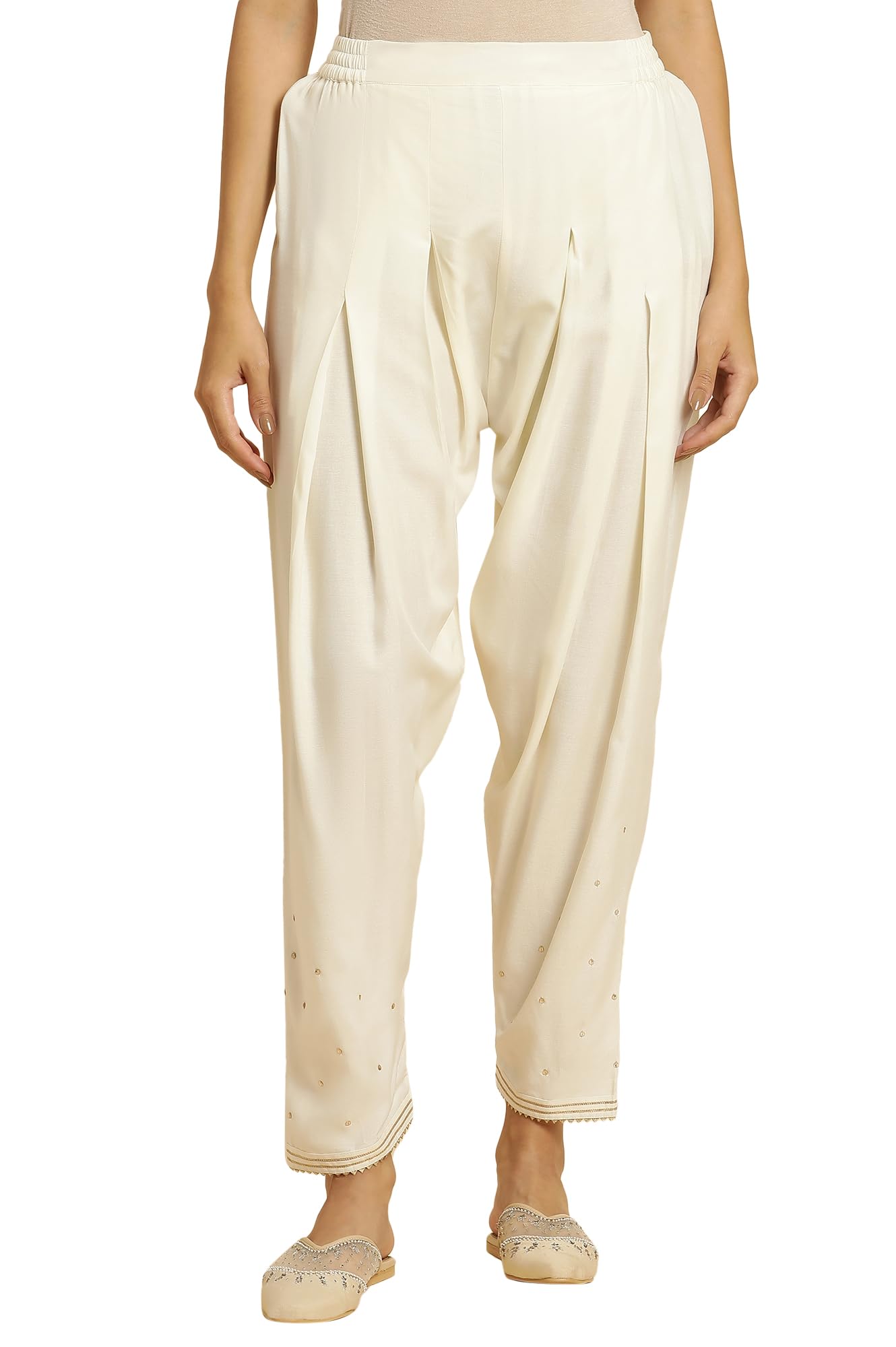 w for woman Women High Rise Strechable Loose Salwar | Patiala Pants-picture-25