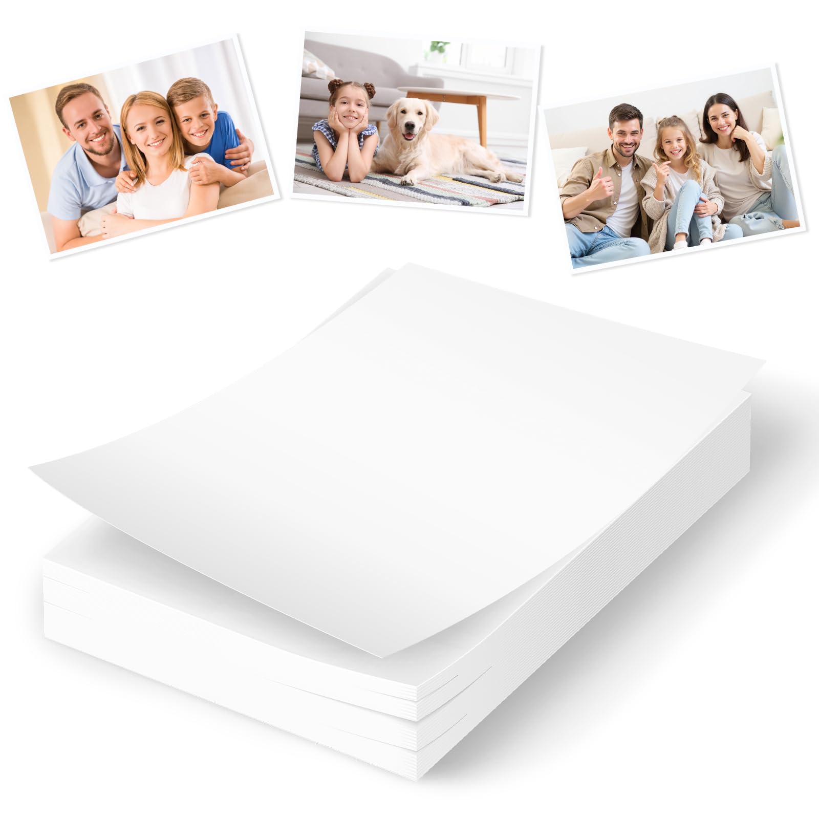 Carta fotografica lucida A4 200g/m² impermeabile asciugatura rapida 50 fogli per stampanti a getto d'inchiostro