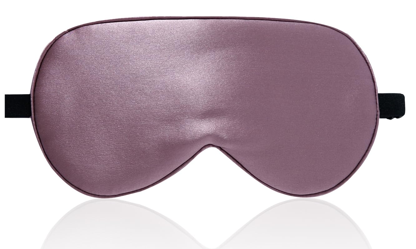 LaCourse ‌Schlafmaske aus 100% 6A Maulbeerseide | Beidseitig Naturseide, Atmungsaktiv & ultraweich, Mit Reisetasche