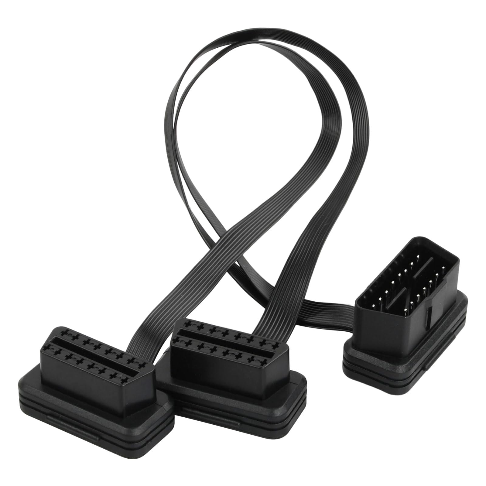 Kabel przedłużający OBD2 rozdzielacz Y kabel męski 16 pinów do podwójnego żeńskiego samochodu części diagnostyczne