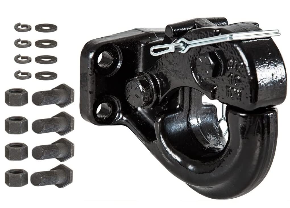Buyers Products 10039 10 Ton Pintle Hook W/Mounting Kit, MGTW 20,000 Lbs Pintle Hitch, 4,000 Lbs MVL