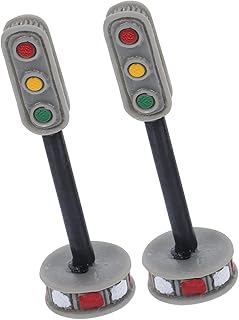YARNOW 2 Peças Modelo De Semáforo Decoração Infantil Mini Acessórios Casas De Boneca Brinquedo Semáforo Sinais De Trânsito Brinquedos Semáforo Luzes De Rua Em Miniatura Mini
