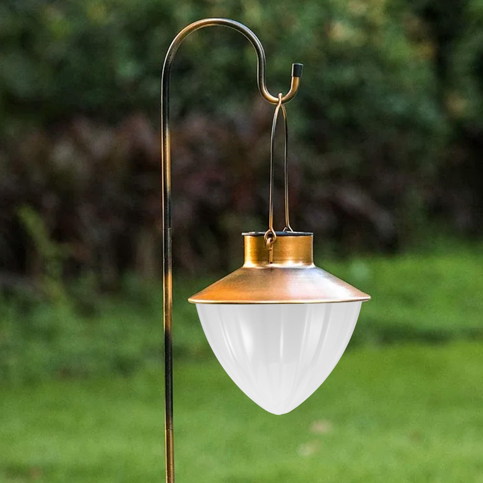 GALPADA Copri Lampione da Giardino Esterno in Acrilico Bianco, Resistente Agli Urti e Facile da Montare, Design Conico Moderno per Cortili e Spazi All'aperto