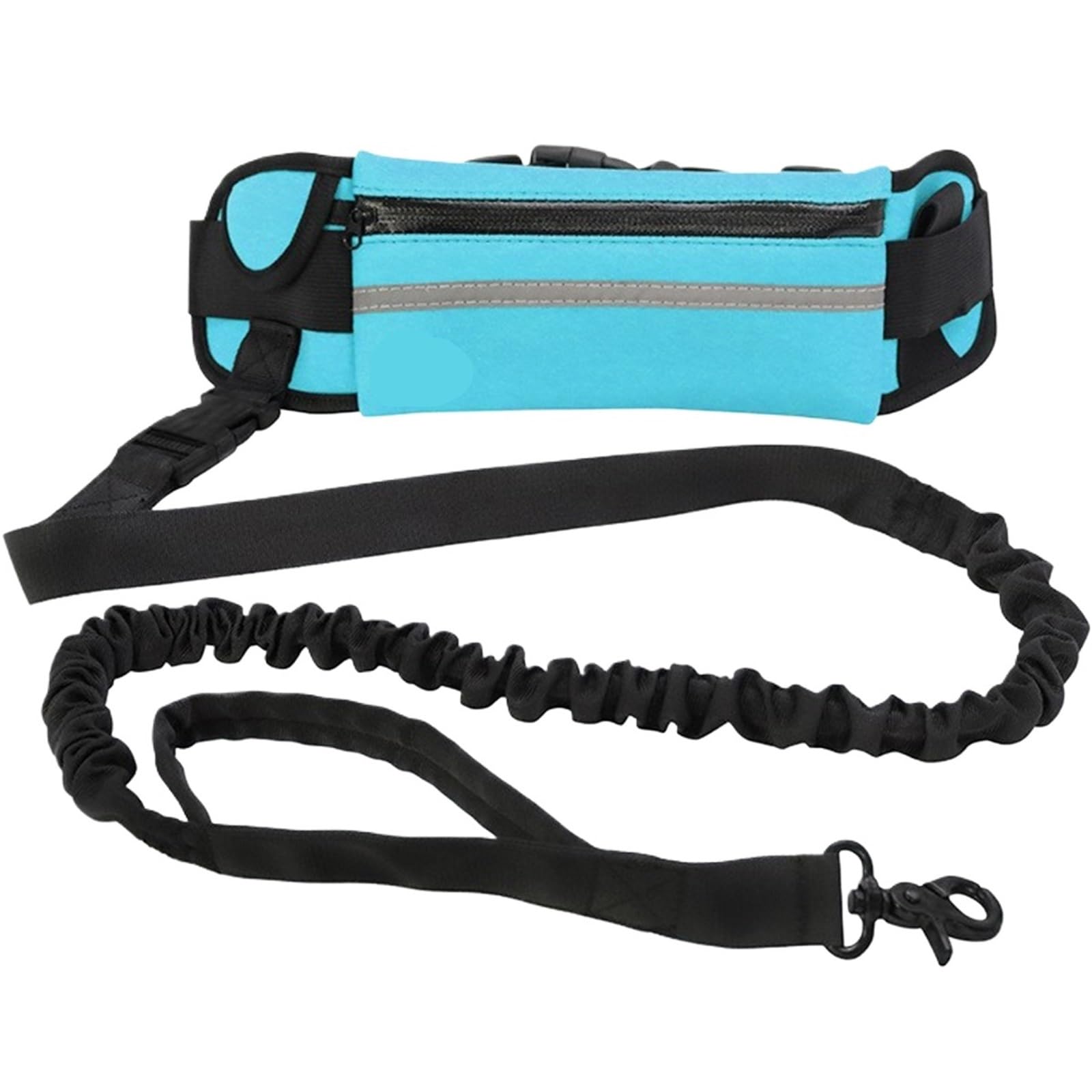 Joggingleine Hunde Hunde-Zugseilleine mit Gürteltasche, Nylon-Trainingsleine, Hundezubehör for Laufen, Gehen, Training, Wandern(Blue)