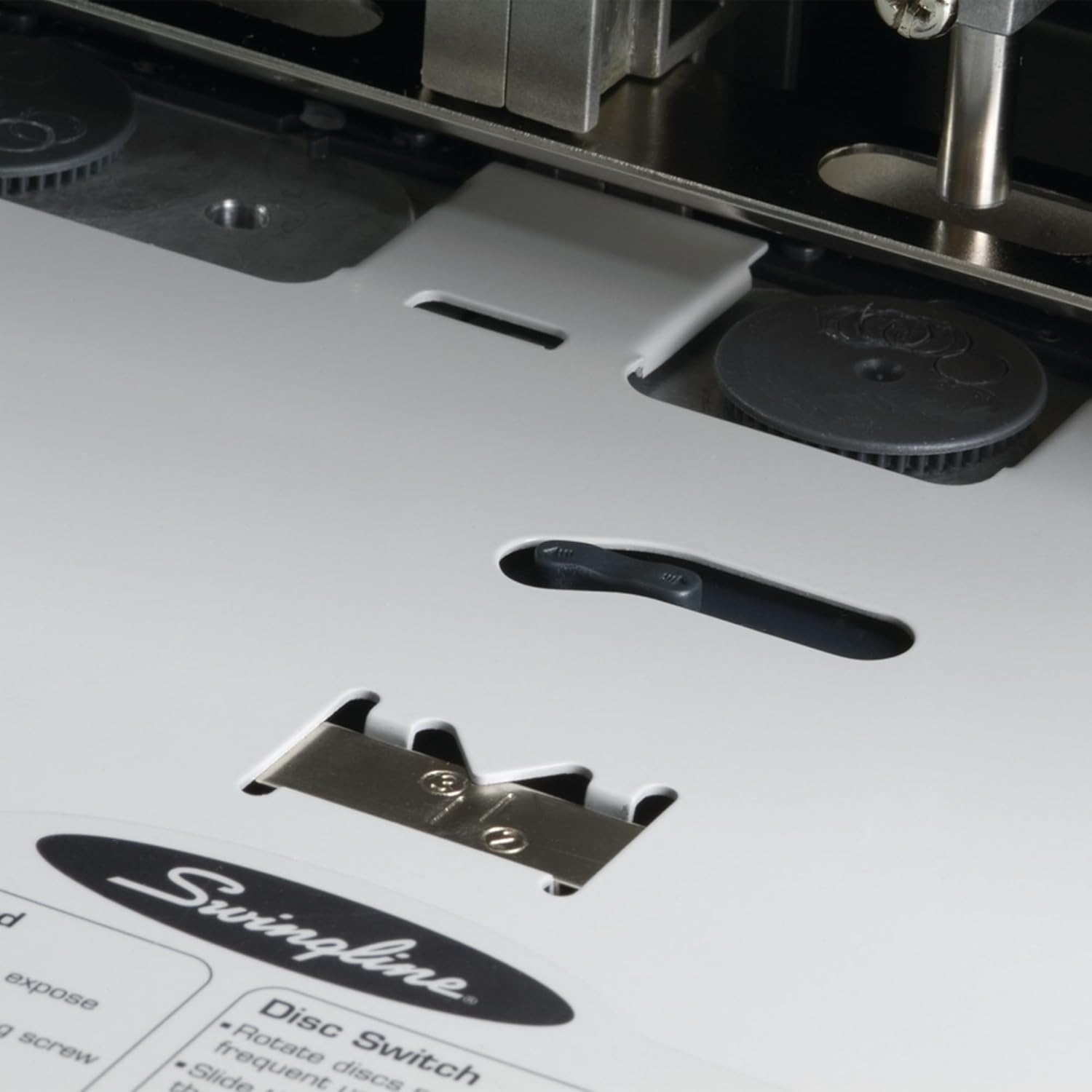 Swingline 3 Hole Punch Heavy Duty, 160 Sheet Capacity Three Hole Puncher 3 Ring, Adjustable 2-3 Hole Low Effort Paper Punch, Black (74650)