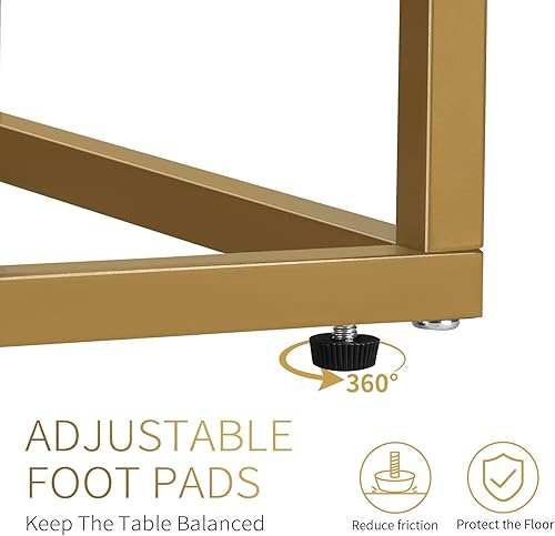 Miniatura 8 de Juego de 2 mesas auxiliares en forma de C, mesa auxiliar pequeña para sofá y cama, mesas de sofá que se deslizan por debajo, mesa auxiliar de