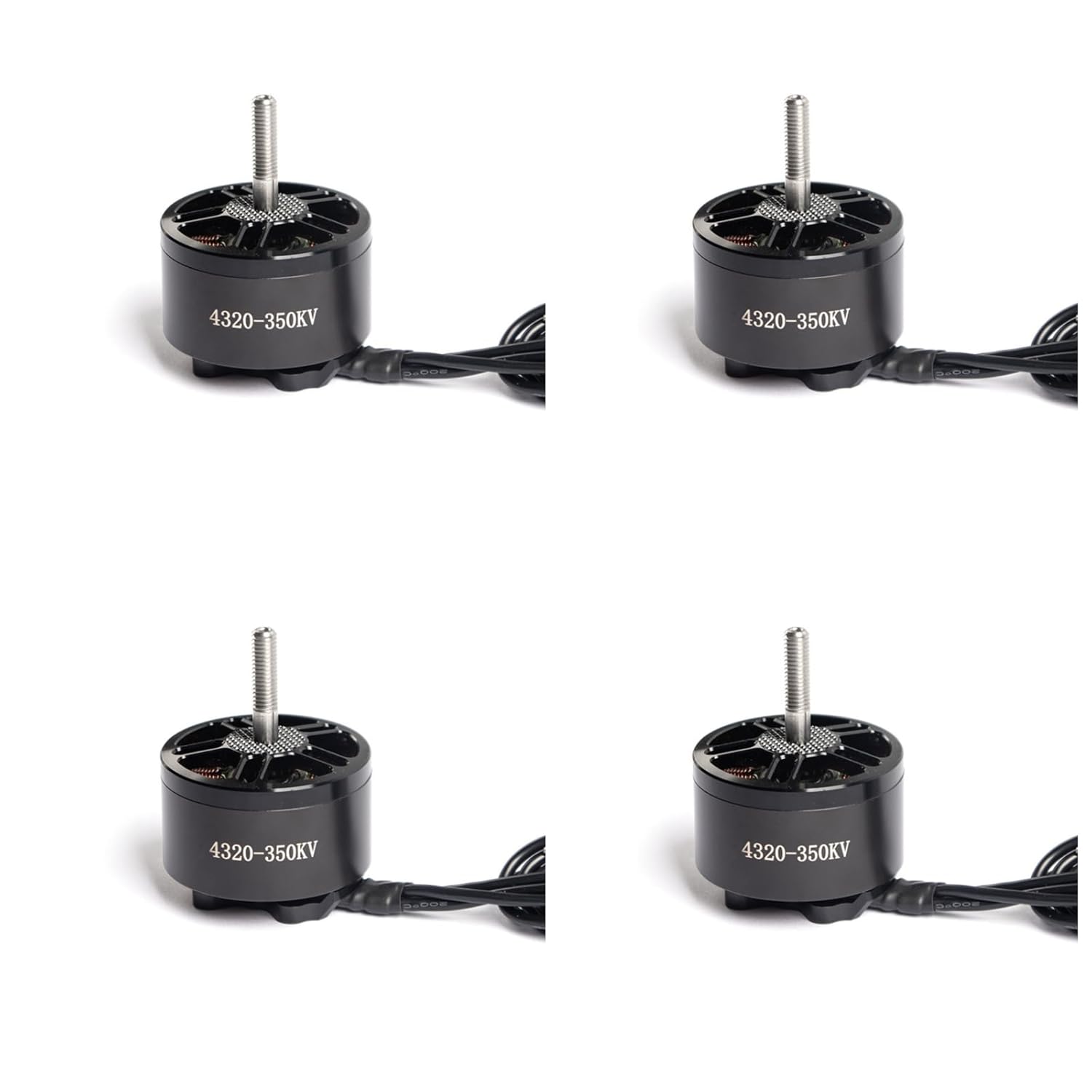4320 350KV Brushless Motor for 13 Inch FPV Drone, CW Thread, High Torque Long Range Motor for Cinematic & Payload Drones, Compatible with 6S-12S, 19mm Mounting (4pcs)