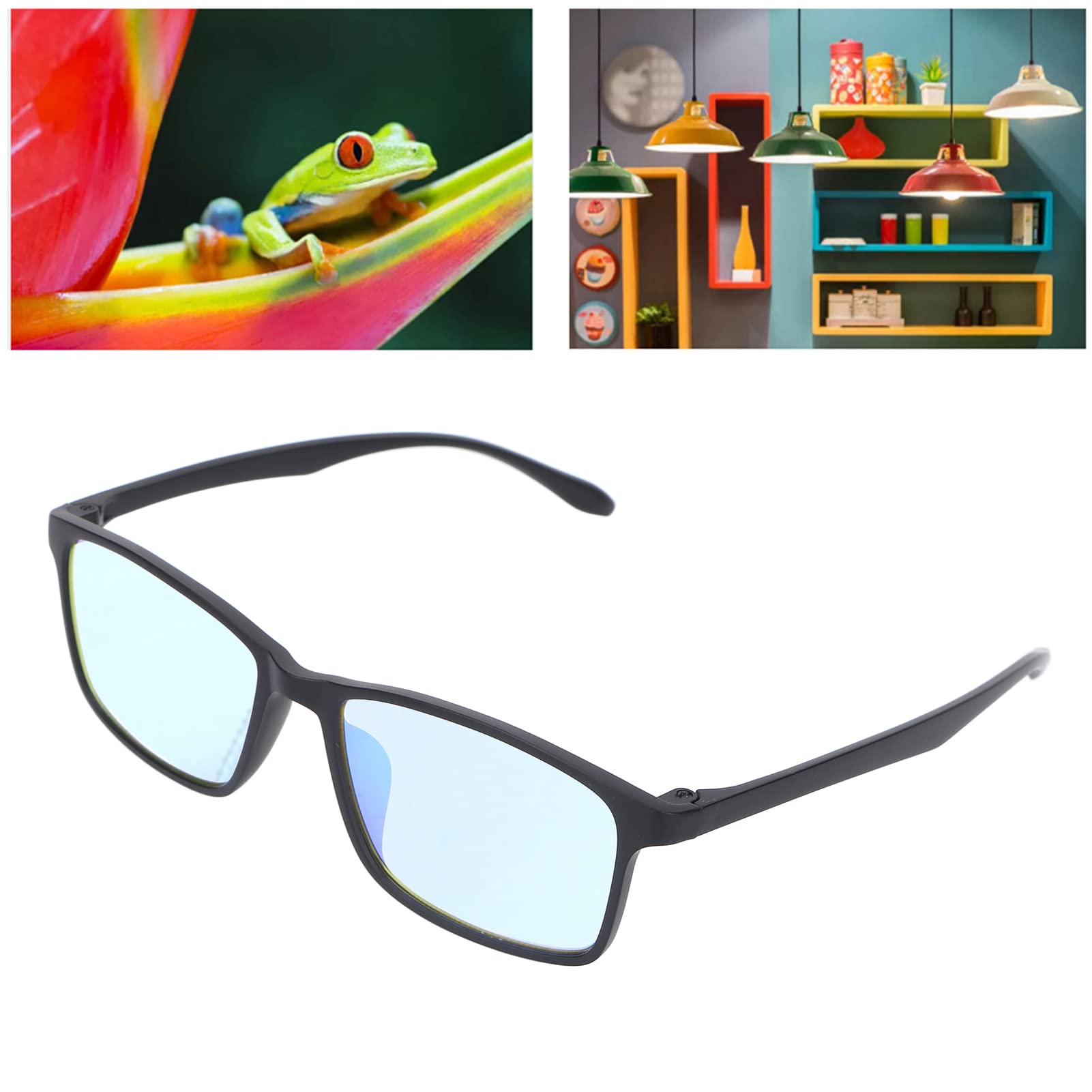 Okulary dla daltonistów, okulary korekcyjne dla daltonistów dla mężczyzn Kobiety Outdoor Indoor Praktyczne stylowe okulary dla daltonistów o wysokim kontraście Okulary do czytania Zapobieganie twardem