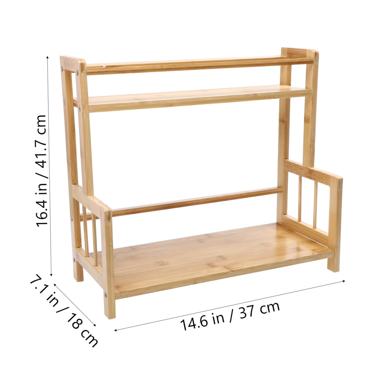 OUNONA 1 Étagère À Assaisonnements Pour Cuisine Étagère De Rangement À 2 Pour Épices Étagère De Rangement Pour Salle De Bain Étagère De Rangement En Porte-Bouteilles