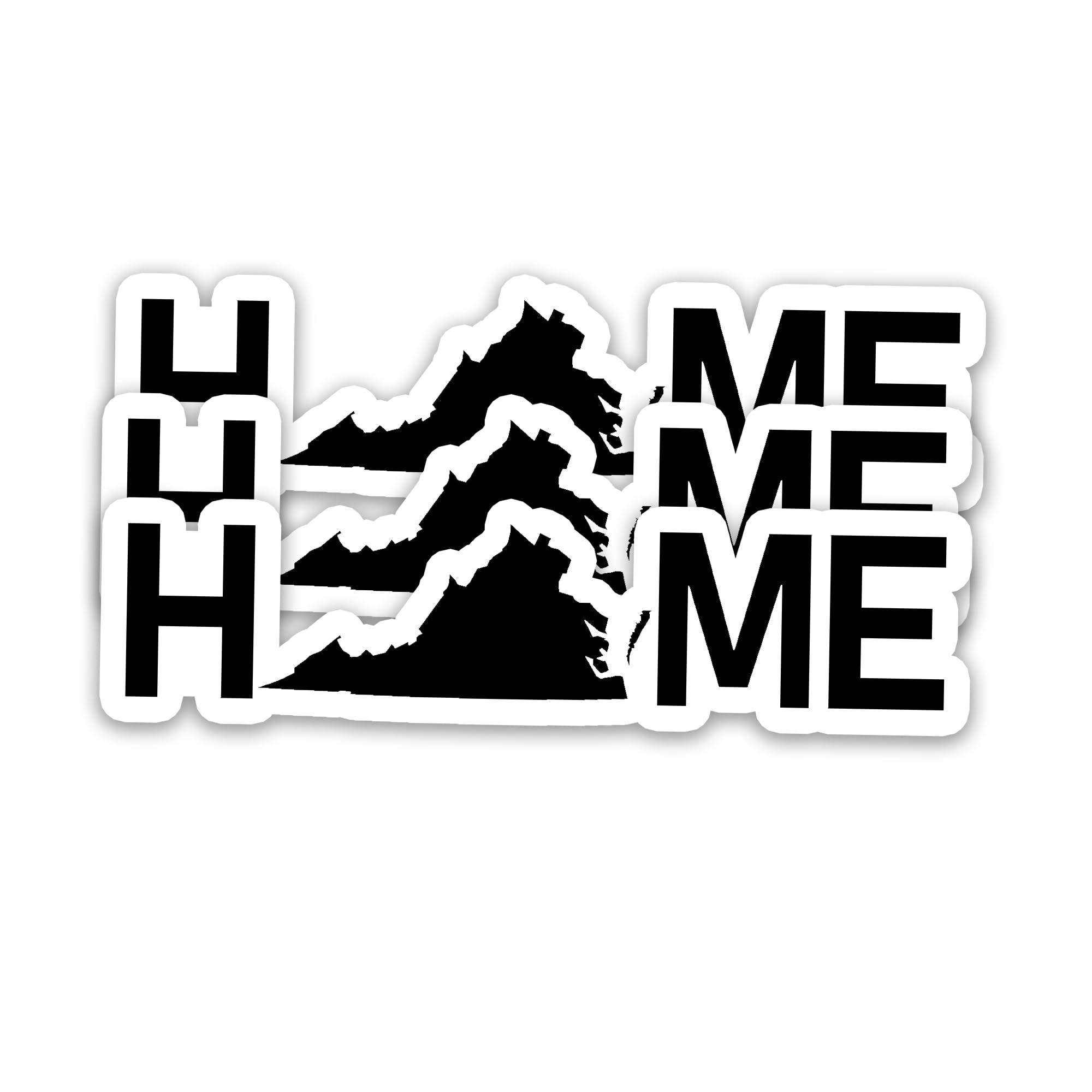 Cadeau de voyage Virginie lot de stickers de fierté locale pour gourdes et albums