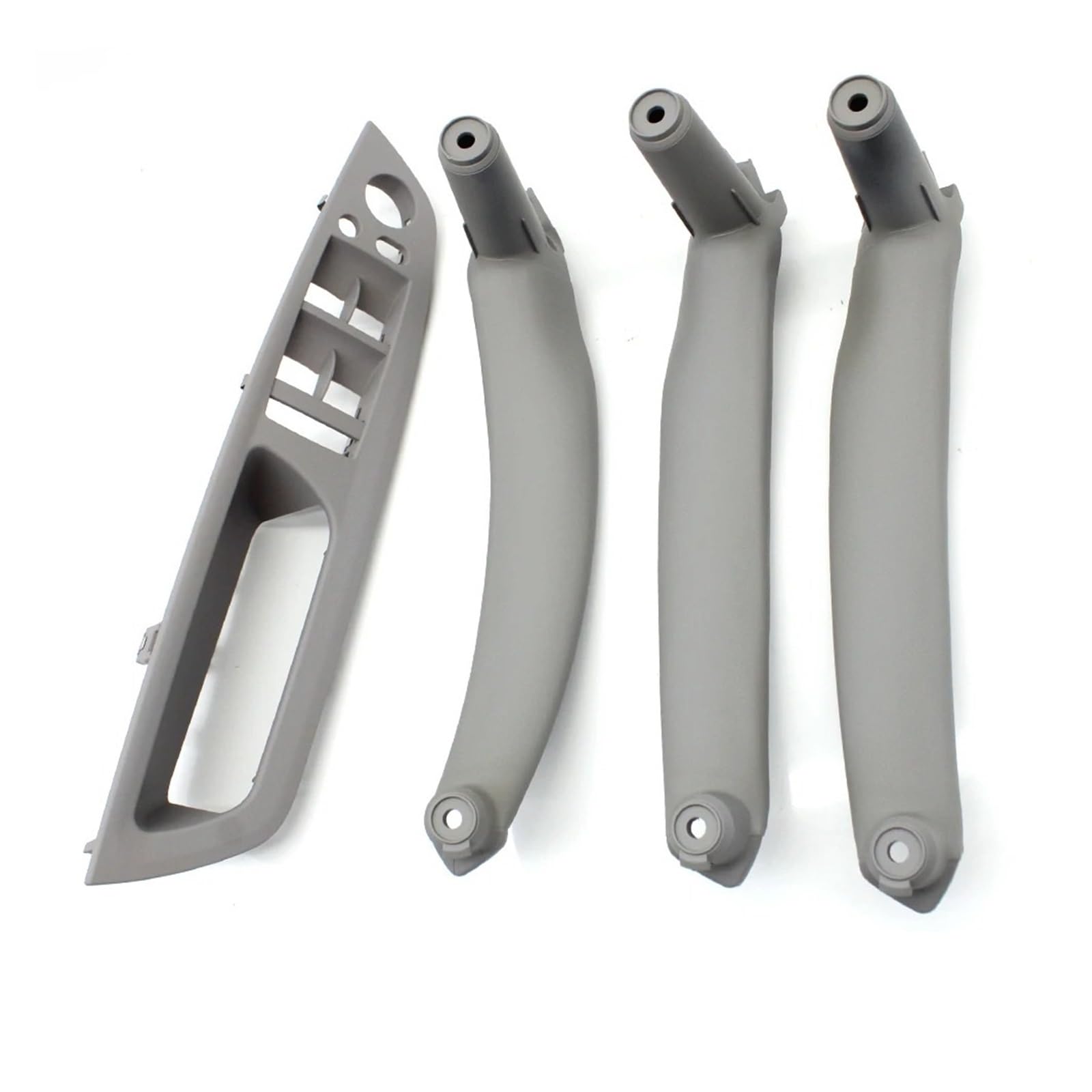 HTUHBCX Interior Door Handle for X5 for X6 E70 E71 2007-2013 LHD RHD 4PCS Set Inteior Door Pull Handle Kit Replacement Parts(LHD Set Gray)