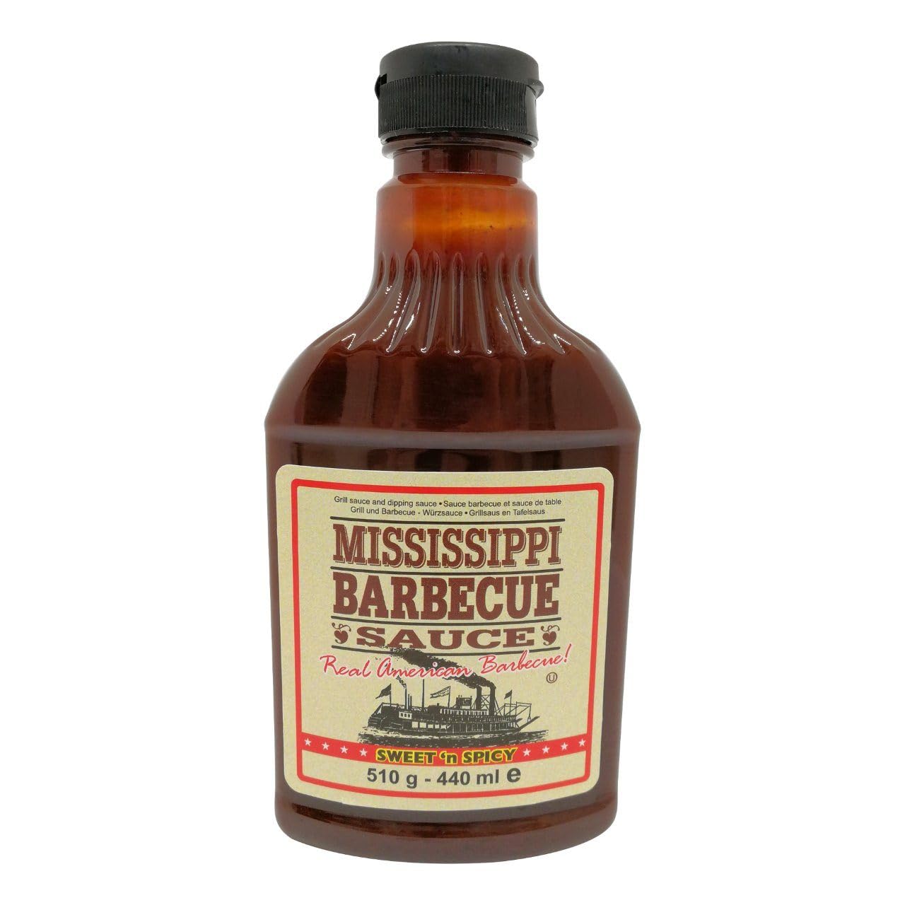 Das Beste im Vorteilspack - 5 X Mississippi BBQ Saucen - 5 X 510g (gesamt 2250g) by The Fremont Company