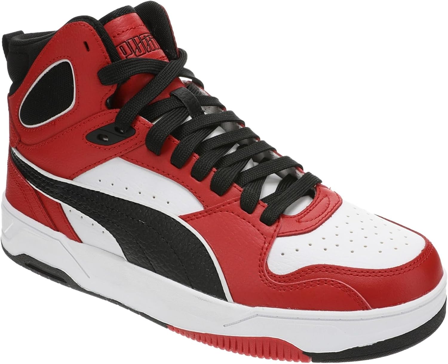 PUMA Mens Rebound Break Mid Lace Up Sneakers Shoes Casual - Grey