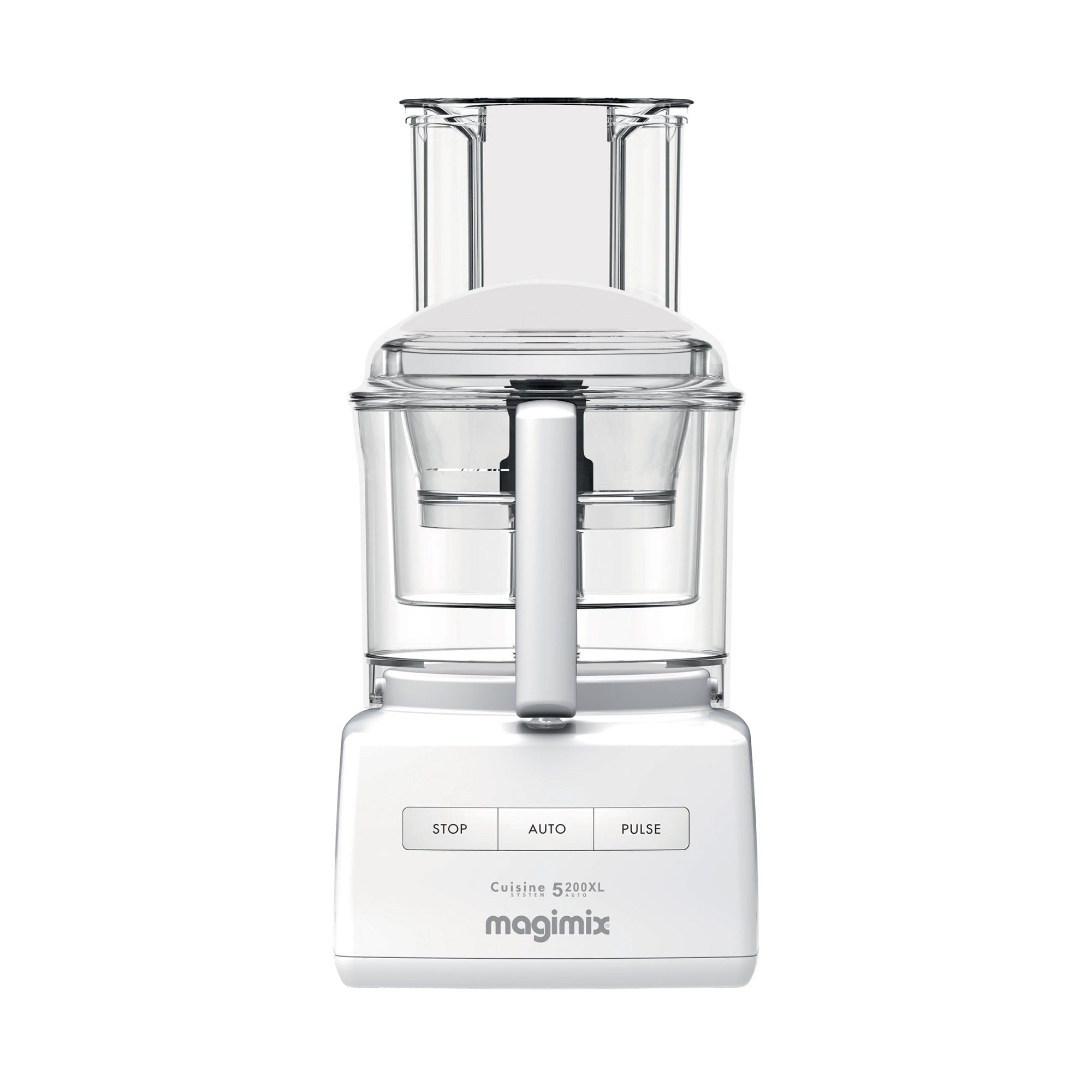 Magimix Robot de Cuisine Multifonction 5200 XL – Hachoir, Blender, Pétrin, Batteur – Accessoires Inclus – Idéal pour Famille – Moteur Professionnel Silencieux 3,​6L - Fabriqué EN FRANCE - Blanc