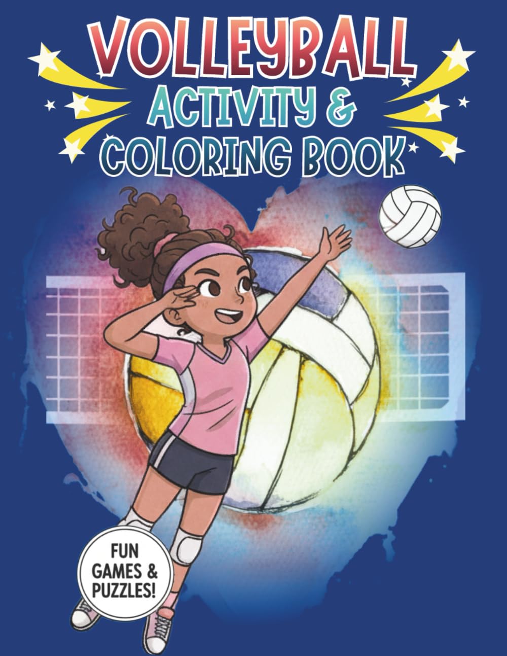 Volleyball Activity & Coloring Book