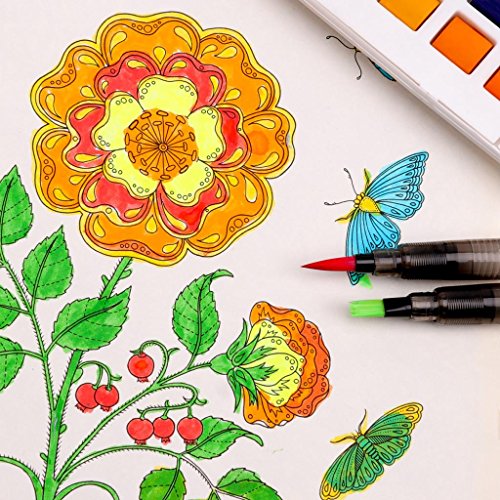 Homyl Kit de Aquarela, 24 cores + Pincéis