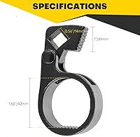 Vista 2 de herramienta universal para remover varilla de acoplamiento interior Herramienta de extracción de barra de dirección de servicio pesado, llave