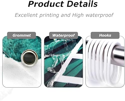 Miniatura 5 de BLINGPAINTING Cortinas de ducha con fotos personalizadas, cortina de ducha personalizada con imagen, cortina de ducha personalizada (72 x 84