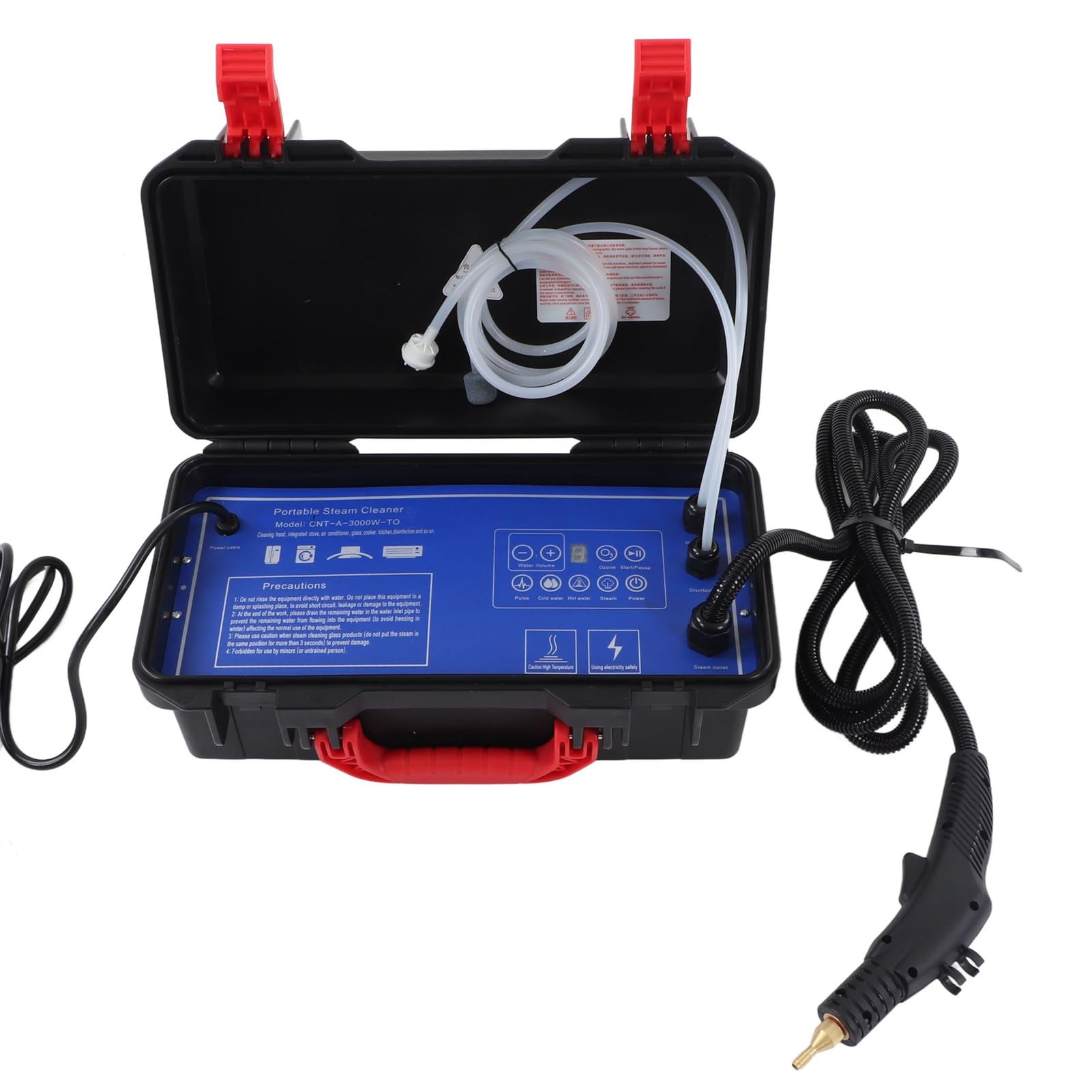 Steam Cleaning Machine, Wide Application, 300-350 KPa, Long Working Hour, 1.2m Inlet, Stainless Steel ABS High Pressure Steam Cleaner for Home Appliances (1700W US Plug 110V)