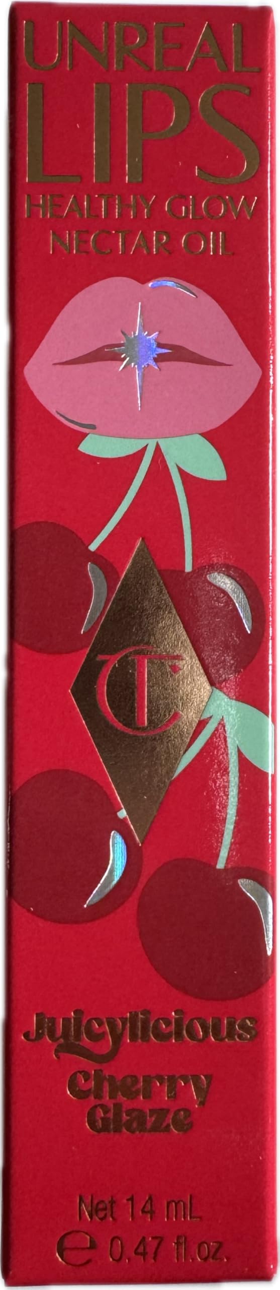 Charlotte Tilbury | Unreal Lips Healthy Glow Nectar Oil | 14ml | Juicylicious Cherry Glaze