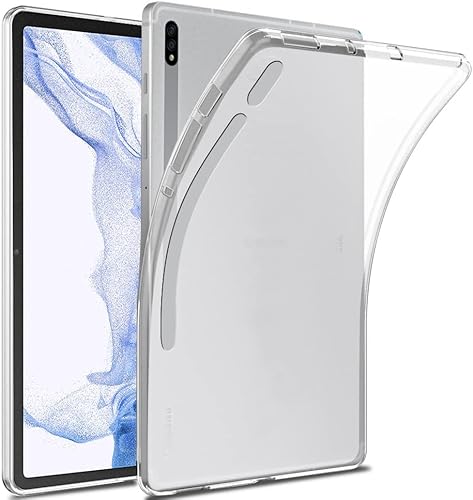Miniatura 4 de Funda para Samsung Galaxy Tab S9+/S9 Plus 2023 12.4", ultra delgada y suave funda trasera de TPU transparente