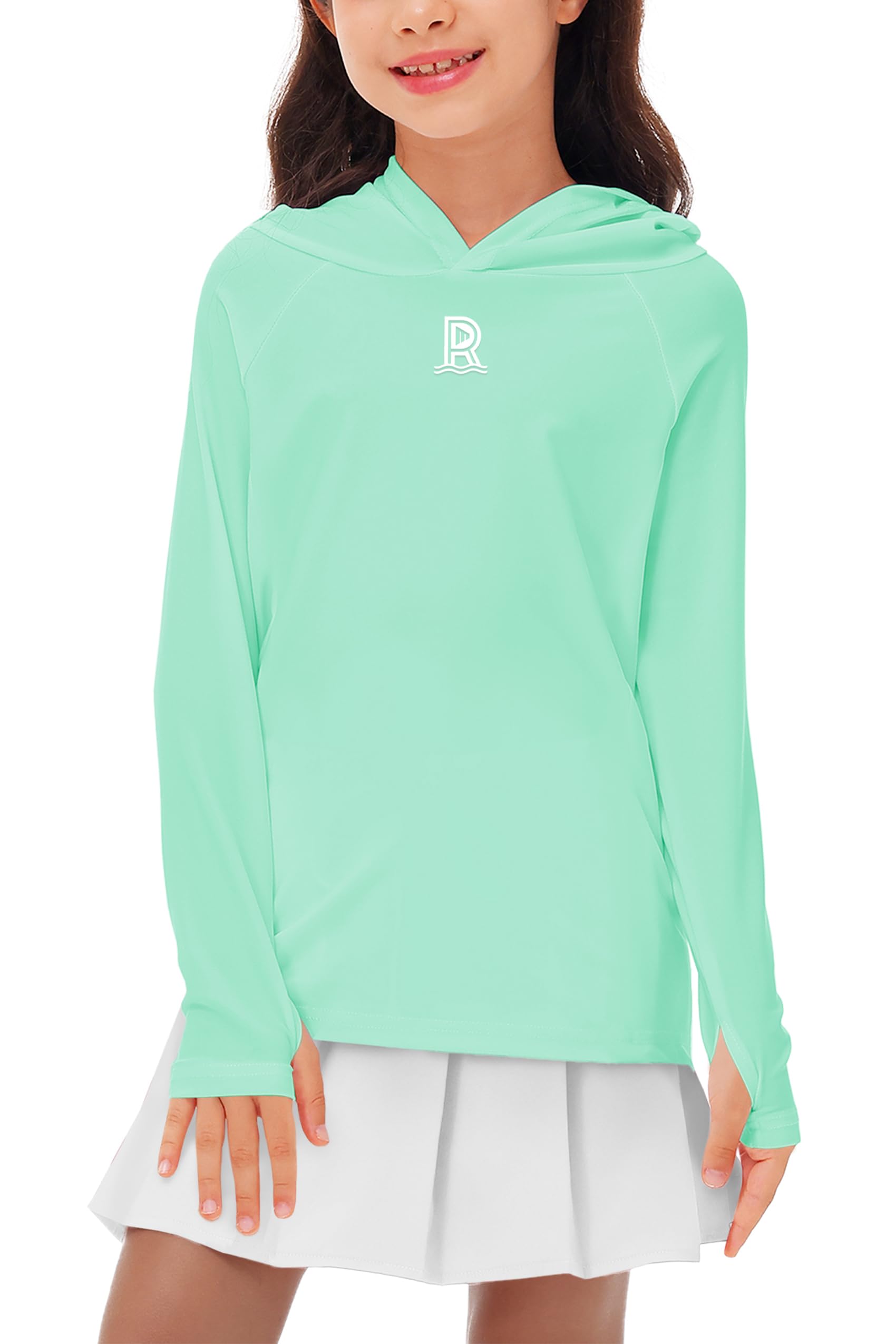 Remimi Kids Sun Shirt Rash Guard Quick Dry Sun Protection Athletic Hoodie Hiking Shirts 3-12 Years