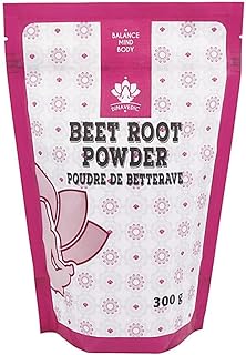 Dinavedic Beet Root Powder - 300g (10.58 oz) | Superfood, Great for Smoothies, Drinks, Superfood Bowls, Sauces, and Soups.