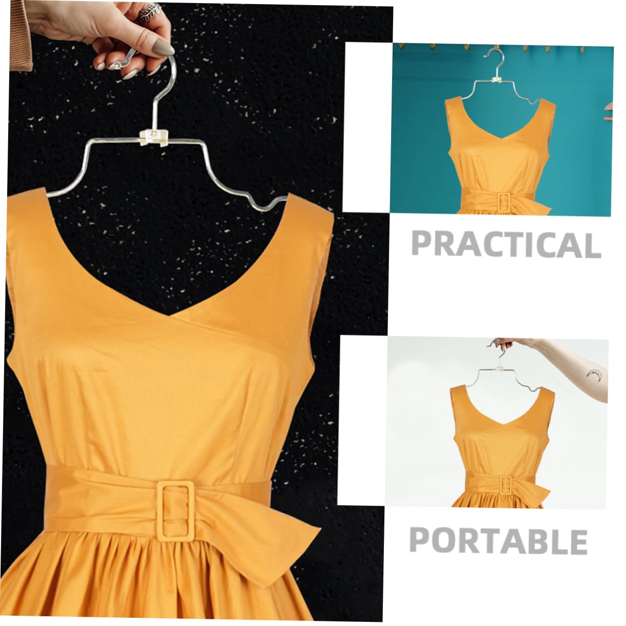 MUCKLILY Fashionable 2pc Women's Swimsuit Display Hangers Lingerie Hanging Rack Prevent Wrinkles Home Retail Store Use