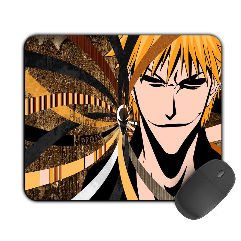 Image of Printed Designer Mouse Pad Badasss Ichigo (200MM X 240 X 3MM) Enhance Gaming and Work Performance Comfortable and Precise Non-Slip Water Proof Bleach Mouse Pad.