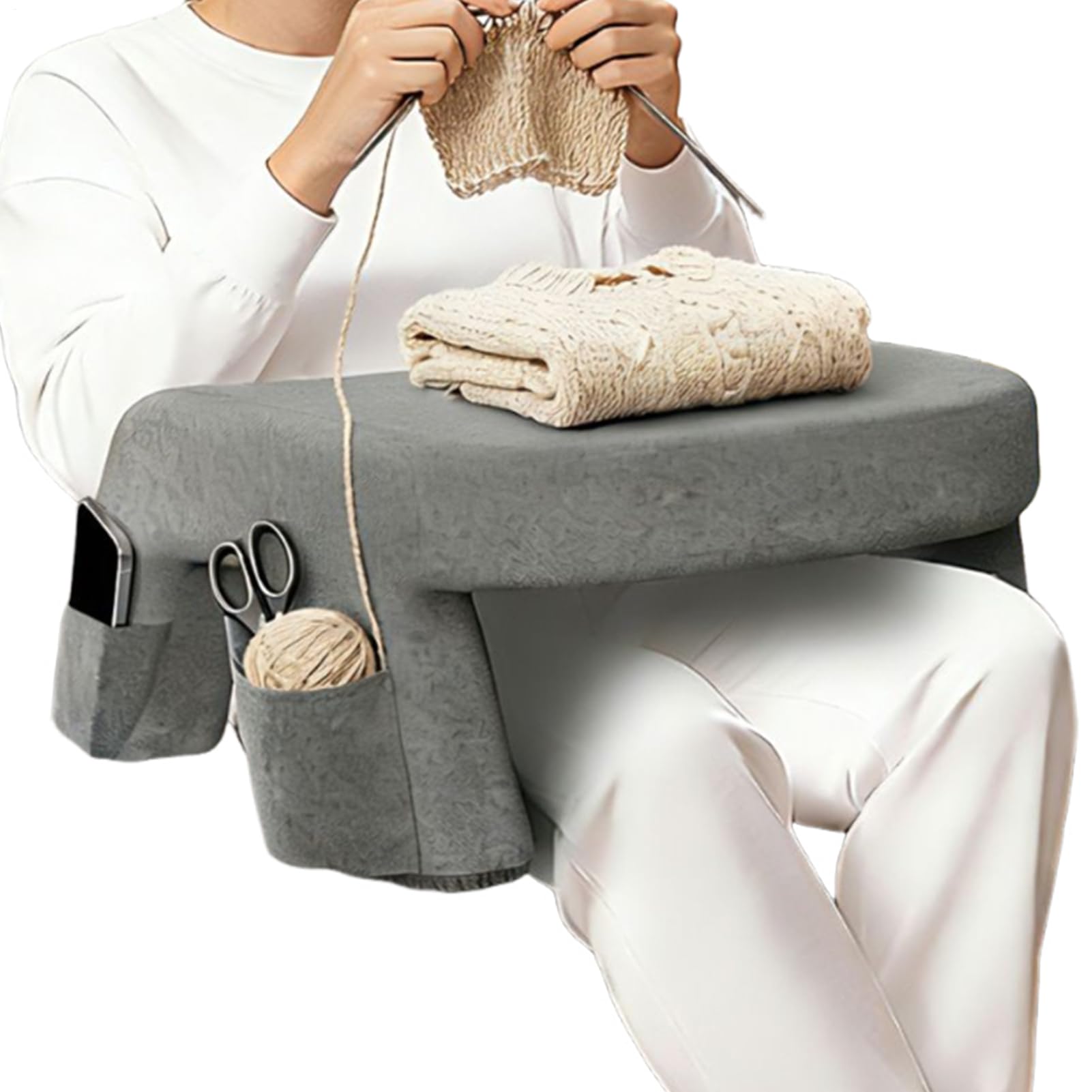 Cuscino in memory foam, cuscino ergonomico da , bracciolo con supporto antiscivolo, scrivania con design confortevole, materiale morbido, per la schiena, per lavorare all'uncinetto