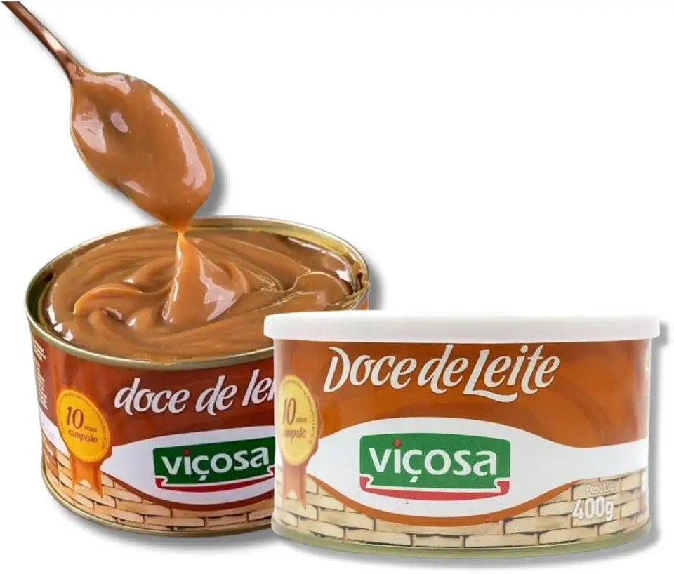 Doce de Leite Viçosa 400g - Cremoso e Premiado - Sabor Autêntico de Minas Gerais - Ideal para Sobremesas e Cafés - Melhor Doce de Leite do Brasil - Decanto Suaçuí